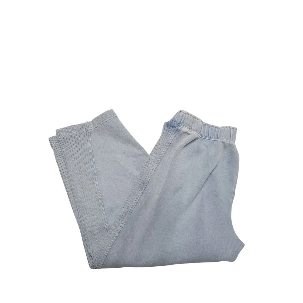 Aerie Oh Snap! Barrel Sweatpant Baggy Y2K preppy pants cloud wash Medium A005539 - Picture 10 of 11